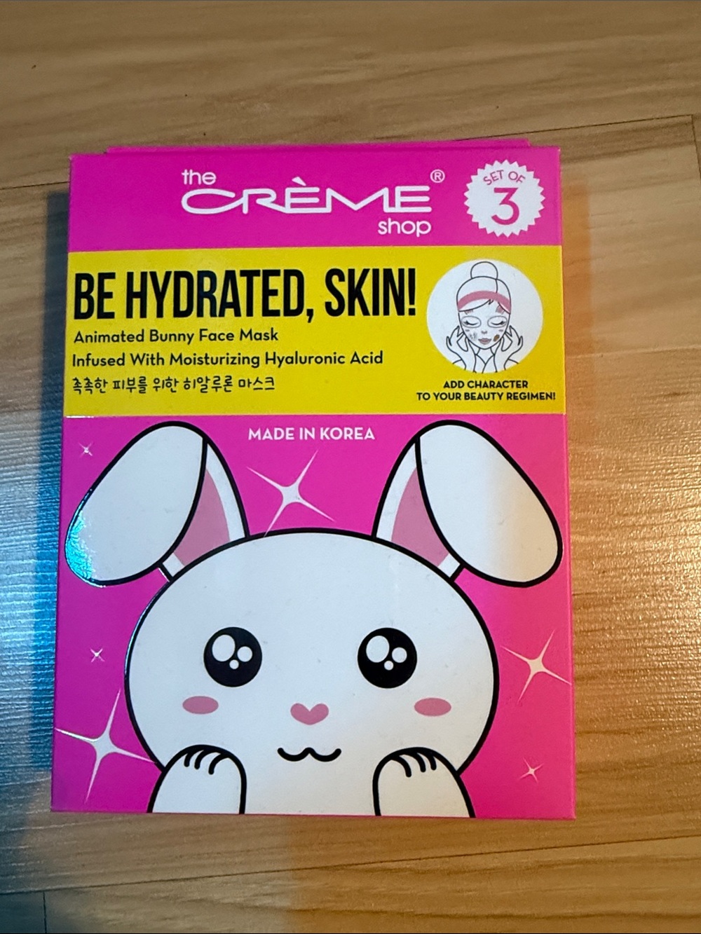 The Crème Shop Be Hydrated, Skin! Bunny Face Mask - Pink